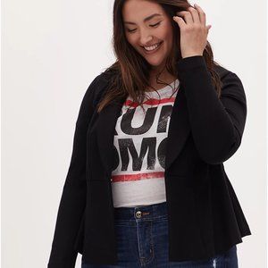 Torrid Studio Ponte Stretch Peplum Blazer Size 1